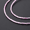 Glass Silk Stain Style Beads Strands GLAA-N047-001A-08-4