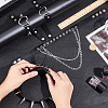 4Pcs 4 Styles Gothic Style Spiked Rivet Imitation Leather Chocker Necklaces NJEW-CL0001-19-3