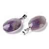 Natural Amethyst Pendants G-E603-03P-02-3