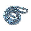 Electroplate Glass Beads Strands EGLA-C010-01A-PL01-2