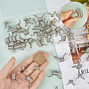 60Pcs 2 Styles Stainless Steel Spring Bead Clamps for Beading Jewelry Making FIND-SC0009-62-3