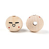 Printed Schima Wood Beads WOOD-T033-02F-2