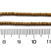Electroplated Non-magnetic Hematite Beads Strands G-P571-A01-01-5