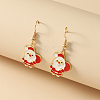 Simple Christmas Alloy Dangle Earrings LJ9715-4-1