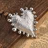 Heart Alloy Open Cuff Rings RJEW-A057-01P-4