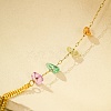 Gemstone Chip Link Chains for Women BJEW-G739-02G-4