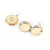 Ion Plating(IP) 304 Stainless Steel Pendant Enamel Settings STAS-N097-140-3