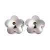 Non-Tarnish 5-Petal 304 Stainless Steel Bead Caps STAS-I176-11P-1