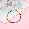 Dyed Natural Agate Beaded Bracelets BJEW-JB05932-4