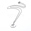 Non-Tarnish 304 Stainless Steel Pendant Necklaces NJEW-E147-04P-2