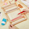 Wooden Multi-Craft Weaving Loom DIY-WH0304-792-3