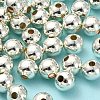 Eco-Friendly Brass Smooth Round Beads KK-D322-G-5mm-S-RS-1