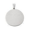 304 Stainless Steel Pendants STAS-F313-15P-1