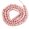 Anti-Tarnish Electroplate Bicone Glass Beads Strands EGLA-T021-4mm-16-05-2