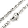 Non-Tarnish 304 Stainless Steel Pendant Necklaces NJEW-L118-02P-04-3