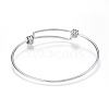 Tarnish Resistant Adjustable 304 Stainless Steel Expandable Bangle Making LS-BJEW-G546-01P-3