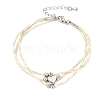 Polyester Multi-Strand Bracelets FB-CBA983F-02P-6