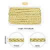 Polyester & Metallic Yarn Knitting Ribbon OCOR-WH0068-10B-WH-4