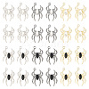  24Pcs 6 Color Glass Spider Pendant FIND-TA0003-07-2