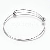 Tarnish Resistant Adjustable 304 Stainless Steel Expandable Bangle Making BJEW-H510-01P-2