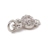 Brass Micro Pave Cubic Zirconia Charms ZIRC-F132-78P-3