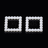 ABS Plastic Imitation Pearl Linking Rings OACR-S020-07-1