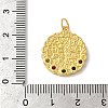 Rack Plating Brass Micro Pave Cubic Zirconia Pendants KK-U022-06G-3