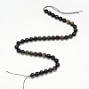 Grade AA Natural Golden Sheen Obsidian Round Beads Strands G-L275-01-10mm-2