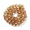 Electroplate Transparent Glass Beads Strands LS-EGLA-A035-T10mm-A17-2