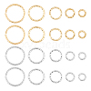 CHGCRAFT 140Pcs 10 Style Brass Open Jump Rings KK-CA0003-11-1