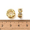 Brass Micro Pave Cubic Zirconia Beads KK-Z086-19G-2