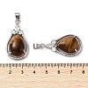 Natural Tiger Eye Pendants G-A095-02P-05-3