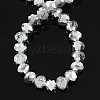 Electroplate Glass Bead Strands X-GR12MMY-07S-2