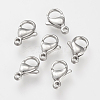304 Stainless Steel Lobster Claw Clasps STAS-S066-9mm-15-1