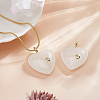 2Pcs Natural Quartz Crystal Pendants G-FH0002-76C-4
