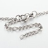 Tarnish Resistant Mixed Shape Stainless Steel Pendant Anklets AJEW-AN00104-3