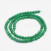 Faceted Natural Green Onyx Agate Beads Strands G-F447-6mm-C12-2