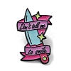 Cartoon Word Dot's Tell Me to Smile Knife Alloy Enamel Pin Brooch JEWB-C029-10A-1