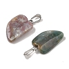 Natural Indian Agate Pendants G-B127-01P-04-3