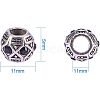  Alloy Rhinestone European Beads MPDL-NB0001-01-3