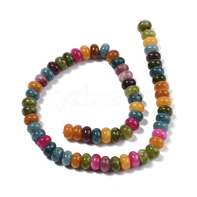 Dyed Natural White Jade Beads Strands G-G107-A10-01-1