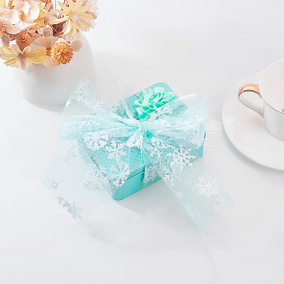 Snowflake Deco Mesh Ribbons OCOR-P010-G11-1