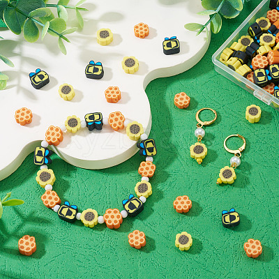 90G Handmade Polymer Clay Beads CLAY-TA0002-06-1