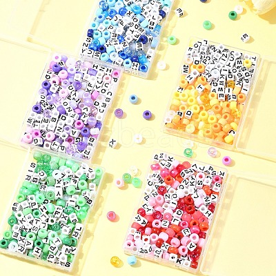 Transparent & Opaque Acrylic Beads KY-FS0001-26D-1