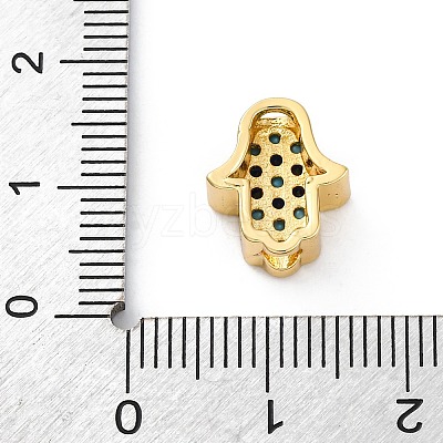 Brass Cubic Zirconia Beads KK-S510-43G-01-1