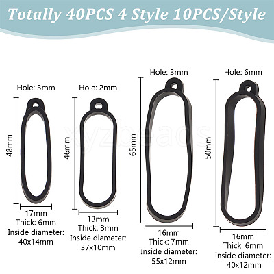 40Pcs 4 Style Anti-Lost Silicone Rings Holder SIL-DR0001-03-1