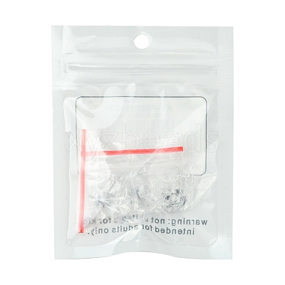 20Pcs 2 Styles Plastic Clip-on Earring Converters Findings KY-FS0001-27-1