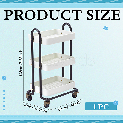 Plastic Small Cart Mini Model DIY-WH0671-321B-1
