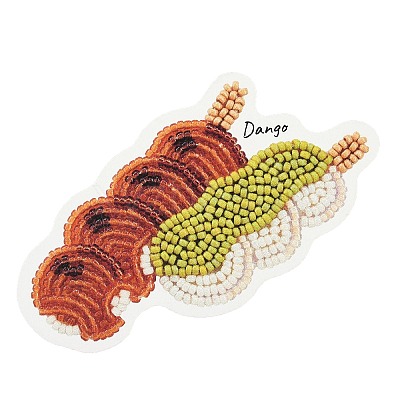 MIYUKI Seed Beads Dango Oyster Brooch Making Kits DIY-H165-04E-1