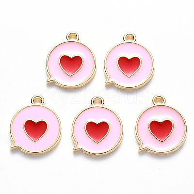 Alloy Enamel Pendants X-ENAM-S121-120C-1